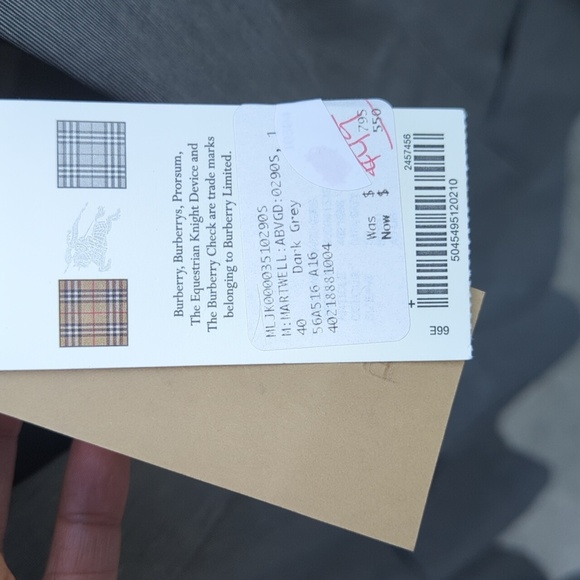 Men's Burberry Crepe Gray Casual Travel Blazer - Size 40R 50 EU NWT - Picture 5 of 11